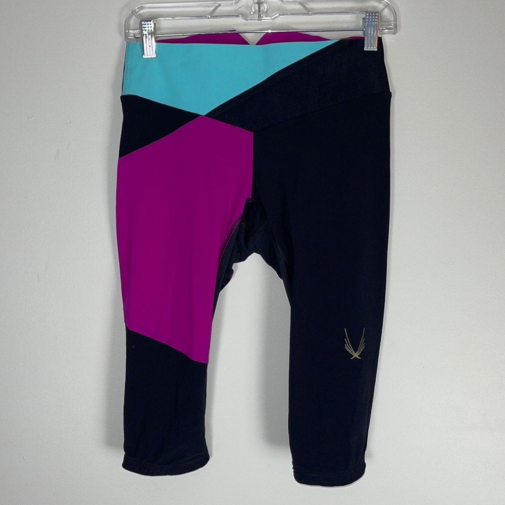 Lucas Hugh Color Block Crop Leggings Small - image 1